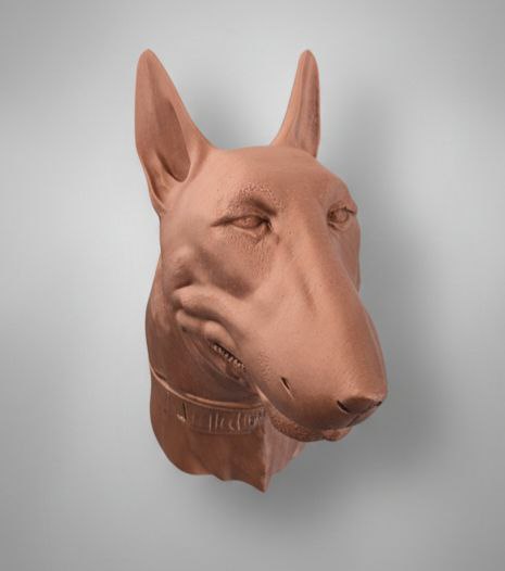 3D-printet okse i kobberfarget filament